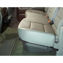 Du-Ha® 2014-2018 Silverado/Sierra Light & HD Double Crew Cab Underseat Storage Gun Case, Black -Towing & Cargo Management Shop 10307 LD 3