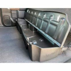 Du-Ha® 2019-22 Silverado/Sierra Light & Heavy Duty Crew Cab Underseat Storage Gun Case, Black -Towing & Cargo Management Shop 10410 LD 3