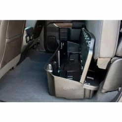 Du-Ha® 2019-22 Silverado/Sierra Light & Heavy Duty Crew Cab Underseat Storage Gun Case, Black -Towing & Cargo Management Shop 10410 LD 4