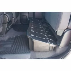 Du-Ha® 2019-22 Silverado/Sierra Light & Heavy Duty Crew Cab Underseat Storage Gun Case, Black -Towing & Cargo Management Shop 10410 LD 5