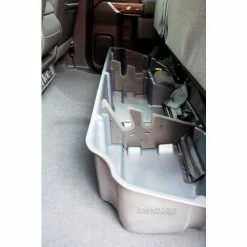 Du-Ha® 19-22 Silverado/Sierra Light & Heavy Duty Double Cab Underseat Storage Gun Case, Brown -Towing & Cargo Management Shop 10421 LD 5