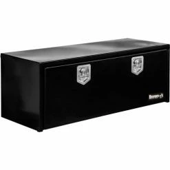 Buyers Products Buyers Steel Underbody Truck Box w/ Stainless Steel T-Handle - Black 18x18x48 - 1702310 -Towing & Cargo Management Shop 1702310
