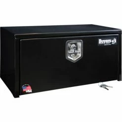 Buyers Products Buyer's Black Steel Underbody Truck Box with T-Handle, 14x12x30 - 1703353