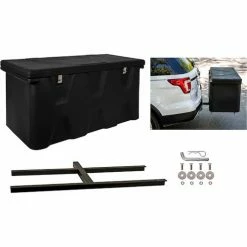 Buyers Products Polyethylene Hitch Mounted Cargo Carrier 300 Pound Capacity -Towing & Cargo Management Shop 1707020 12