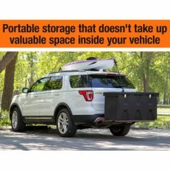 Buyers Products Polyethylene Hitch Mounted Cargo Carrier 300 Pound Capacity -Towing & Cargo Management Shop 1707020 PolyChestApp6 infrographic 1