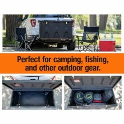 Buyers Products Polyethylene Hitch Mounted Cargo Carrier 300 Pound Capacity -Towing & Cargo Management Shop 1707020 PolyChestLifestyle6 infographic1