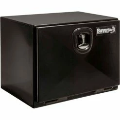 Buyers Products Buyer's XD Black Steel Underbody Truck Box, 18x18x24 - 1742300