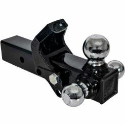 Buyers Products Tri-Ball Hitch with Pintle Hook and Chrome Towing Balls, 2-1/2in Receiver - 1802280