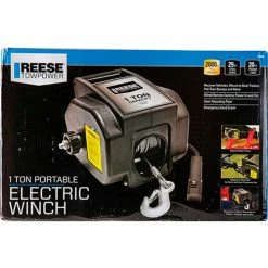 Reese Towpower Portable Electric Winch, 2,000 lbs. - 7033600 -Towing & Cargo Management Shop 7033600 g