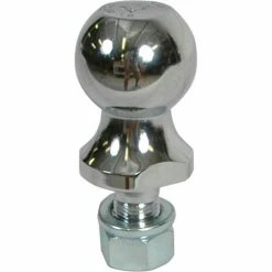 Reese Towpower Standard Hitch Ball Chrome Finish Two Wrench Flats - 63880 - Pkg Qty 3