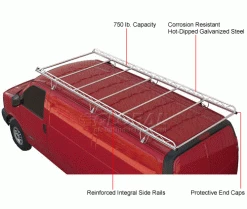 Topper 12' Full Size Van Cargo Rack for 1996 & later Chevy/GMC -Towing & Cargo Management Shop 985044 1wco
