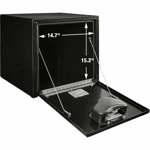 Buyers Products Buyer's Black Steel Underbody Truck Box, 18x18x18 - 1702295 5 Buyers Products Buyer's Black Steel Underbody Truck Box, 18x18x18 - 1702295 - Image 5