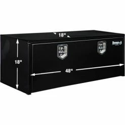 Buyers Products Buyers Steel Underbody Truck Box w/ Stainless Steel T-Handle - Black 18x18x48 - 1702310 -Towing & Cargo Management Shop AMZ GalleryImg 1702310 1500x1000 Overall Dimensions