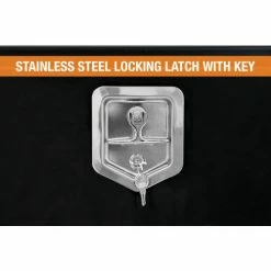 Buyers Products Buyers Steel Underbody Truck Box w/ Stainless Steel T-Handle - Black 14x16x30 - 1703303 -Towing & Cargo Management Shop AMZ GalleryImg 1703303 1500x1000 Latch