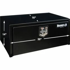 Buyers Products Buyers Steel Underbody Truck Box w/ Stainless Steel T-Handle - Black 14x16x30 - 1703303 -Towing & Cargo Management Shop AMZ GalleryImg 1703303 1500x1000 Overall Dimensions
