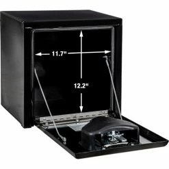 Buyers Products Buyer's Black Steel Underbody Truck Box with T-Handle, 15x10x15 - 1703310 -Towing & Cargo Management Shop AMZ GalleryImg 1703310 1500x1000 Opening Dimensions