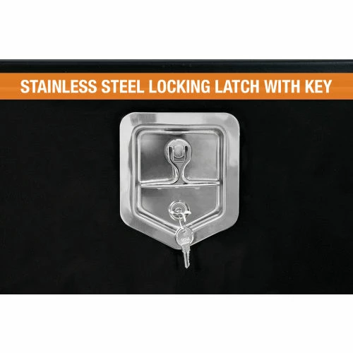 Buyers Products Buyer's Black Steel Underbody Truck Box with T-Handle, 15x13x15 - 1703320 5 Buyers Products Buyer's Black Steel Underbody Truck Box with T-Handle, 15x13x15 - 1703320 - Image 5