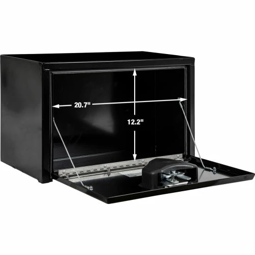 Buyers Products Buyer's Black Steel Underbody Truck Box with T-Handle, 15x13x24 - 1703322 2 Buyers Products Buyer's Black Steel Underbody Truck Box with T-Handle, 15x13x24 - 1703322 - Image 2
