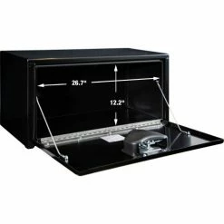 Buyers Products Buyer's Black Steel Underbody Truck Box with T-Handle, 15x13x30 - 1703324 13 Buyers Products Buyer's Black Steel Underbody Truck Box with T-Handle, 15x13x30 - 1703324 -Towing & Cargo Management Shop AMZ GalleryImg 1703324 1500x1000 Opening Dimensions