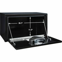 Buyers Products Buyers Steel Underbody Truck Box w/ Stainless Steel T-Handle - Black 14x12x24 - 1703350 -Towing & Cargo Management Shop AMZ GalleryImg 1703350 1500x1000 Opening Dimensions