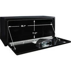 Buyers Products Buyer's Black Steel Underbody Truck Box with T-Handle, 14x12x30 - 1703353 -Towing & Cargo Management Shop AMZ GalleryImg 1703353 1500x1000 Opening Dimensions