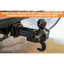 Buyers Products Tri-Ball Hitch Tubular Shank w/ Black Balls And Recovery Hook - 1802208 -Towing & Cargo Management Shop AMZ GalleryImg 1802208 1500x1000 Construction
