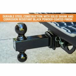 Buyers Products Double-Ball Hitch Solid Shank w/ Black Balls - 1802215 -Towing & Cargo Management Shop AMZ GalleryImg 1802215 1500x1000 Construction