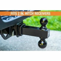 Buyers Products Double-Ball Hitch Solid Shank w/ Black Balls - 1802215 -Towing & Cargo Management Shop AMZ GalleryImg 1802215 1500x1000 Hitch Receiver