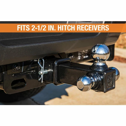 Buyers Products Tri-Ball Hitch with Chrome Towing Balls - 2-1/2in Receiver - 1802252 6 Buyers Products Tri-Ball Hitch with Chrome Towing Balls - 2-1/2in Receiver - 1802252 - Image 6
