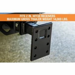 Buyers Products 2" Pintle Hook Mount - 3 Position w/ 9" Shank - PM87 9 Buyers Products 2" Pintle Hook Mount - 3 Position w/ 9" Shank - PM87 -Towing & Cargo Management Shop AMZ GalleryImg PM87 1500x1000 Size and Capacity