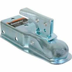 Buyers Products Straight Tongue Coupler w/ 1-7/8" Ball, 2-1/2" Channel, Zinc Plated - 0091052