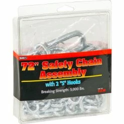 Buyers Products Safety Chain 9/32 X 72 W 7/16 Heat Treated S Hooks - Min Qty 5