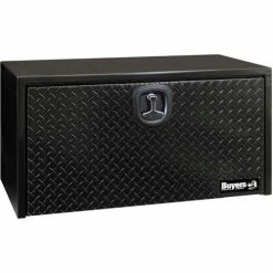 Buyers Products Buyers Steel Underbody Truck Box W/ Diamond Tread Aluminum Door - Black 18x18x30 - 1702503