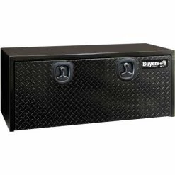 Buyers Products Buyers Steel Underbody Truck Box W/ Diamond Tread Aluminum Door - Black 18x18x48 - 1702510