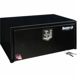 Buyers Products Buyers Steel Underbody Truck Box w/ Stainless Steel T-Handle - Black 14x16x30 - 1703303