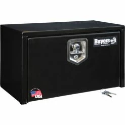 Buyers Products Buyers Steel Underbody Truck Box w/ Stainless Steel T-Handle - Black 14x12x24 - 1703350