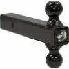 Buyers Products Double-Ball Hitch Solid Shank w/ Black Balls - 1802215