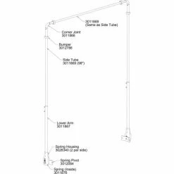 Buyers Products Buyers Aluminum Upper Tarp Arm - 3011869