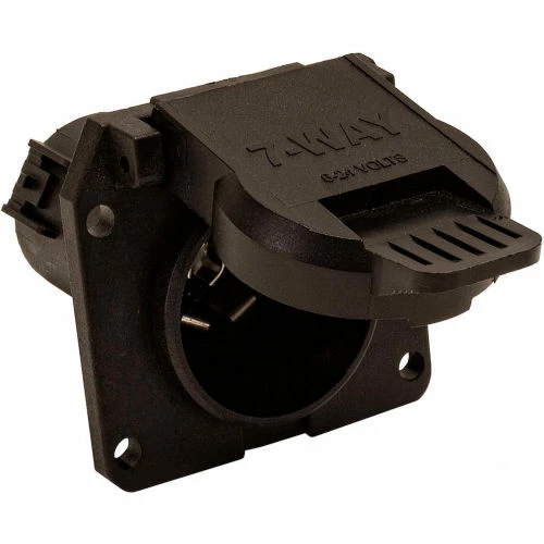 Buyers Products 7-Way Black Plastic Flat Pin Truck Receptable with Twist Lock - TC1771P 3 Buyers Products 7-Way Black Plastic Flat Pin Truck Receptable with Twist Lock - TC1771P - Image 3