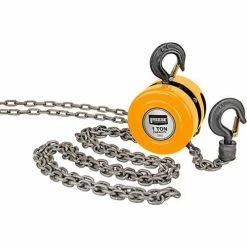 Reese Towpower Portable 1 Ton Capacity Chain Hoist, 10 Ft. Lift Chain, 8.5 Ft. Pull Chain - 7067300 -Towing & Cargo Management Shop CQE 7067300