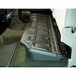 Du-Ha® 2014-2018 Silverado/Sierra Light & HD Double Crew Cab Underseat Storage Gun Case, Black -Towing & Cargo Management Shop DHA 10307