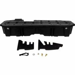 Du-Ha® 2019-22 Silverado/Sierra Light & Heavy Duty Crew Cab Underseat Storage Gun Case, Black -Towing & Cargo Management Shop DHA 10410