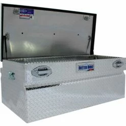 Better Built Aluminum 48" Truck Chest, Single Lid Wide Black - 79212442