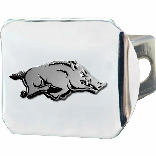 FanMats University of Arkansas - 3-D Chrome Hitch Cover 3-3/8" x 4" - 14981 1 FanMats University of Arkansas - 3-D Chrome Hitch Cover 3-3/8" x 4" - 14981