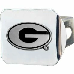 FanMats University of Georgia - 3-D Chrome Hitch Cover 3-3/8" x 4" - 14987