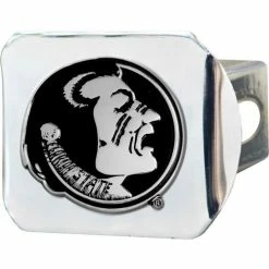 FanMats Florida State University - 3-D Chrome Hitch Cover 3-3/8" x 4" - 15085