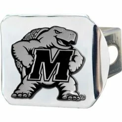 FanMats University of Maryland - 3-D Chrome Hitch Cover 3-3/8" x 4" - 15112
