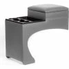 MOBLORG TSI Bench Seat Mounted Console-Full Size Pickup-Suburban - Model 10115 in Vinyl Gray