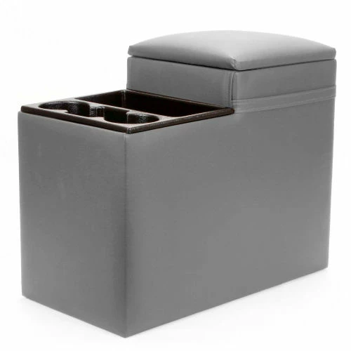 MOBLORG TSI Full Size Floor Mounted Van Console - Model 10185 in Vinyl Grey 1 MOBLORG TSI Full Size Floor Mounted Van Console - Model 10185 in Vinyl Grey