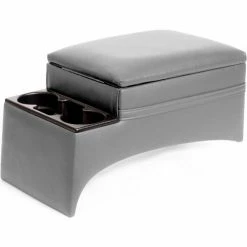 MOBLORG TSI Bench Seat Mounted Center Console and Cup Holders - Model 10315 in Vinyl Grey